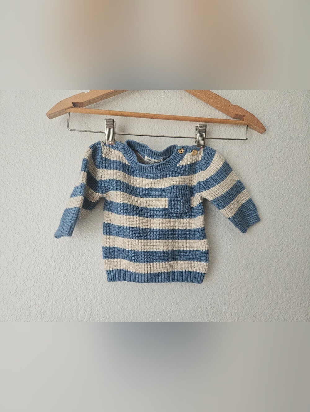 wilson + frenchy cotton knit striped crewneck sweater, 0 - 3 months nautical